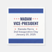 カマラハリス副社長の就任 スタンダードカクテルナプキン (正面)