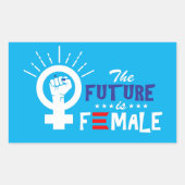 カマラハリス副社長フューチャーは女性 長方形シール (正面)