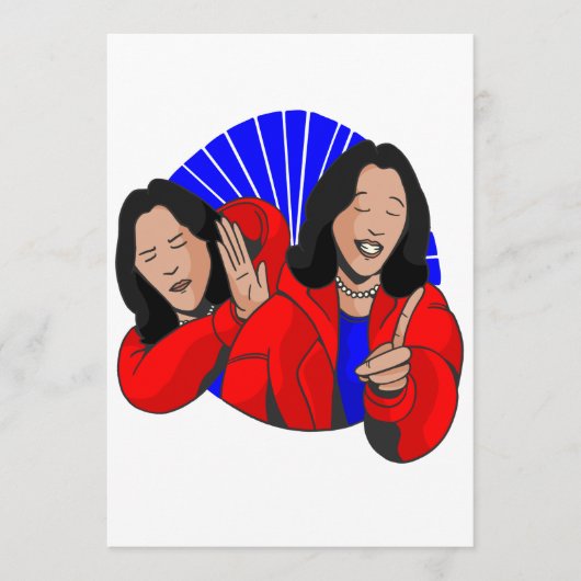 カマラハリス副社長ミーム おもしろい 招待状 (正面)