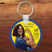 カマラハリス副社長Rosie キーホルダー (正面)