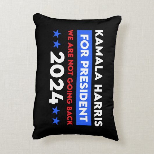 カマラハリス大統領に戻るつもりはない アクセントクッション (裏面(縦))