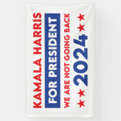カマラハリス大統領に戻るつもりはない 横断幕 (縦)