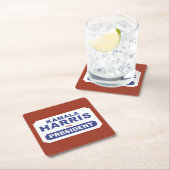 カマラハリス大統領に！ スクエアペーパーコースター (インサイチュ)