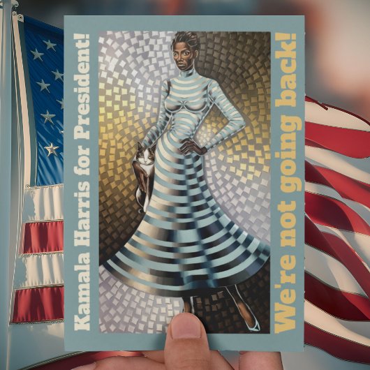 カマラハリス大統領に!戻らない! ポストカード