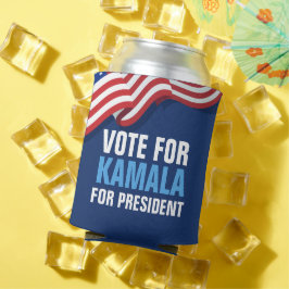 カマラハリス大統領の大統領選挙に投票 缶クーラー