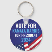 カマラハリス大統領の2024年議長への投票 キーホルダー (正面)