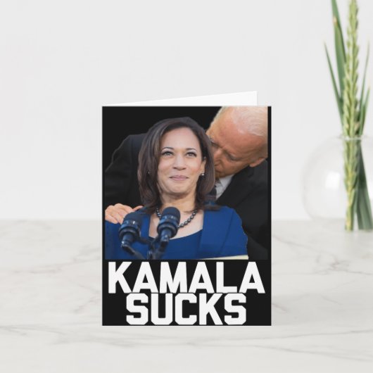 カマラハリス大統領選挙2024トランプHallow カード (正面)