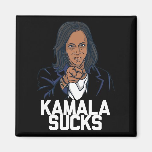 カマラハリス大統領選挙2024トランプHallow マグネット (正面)