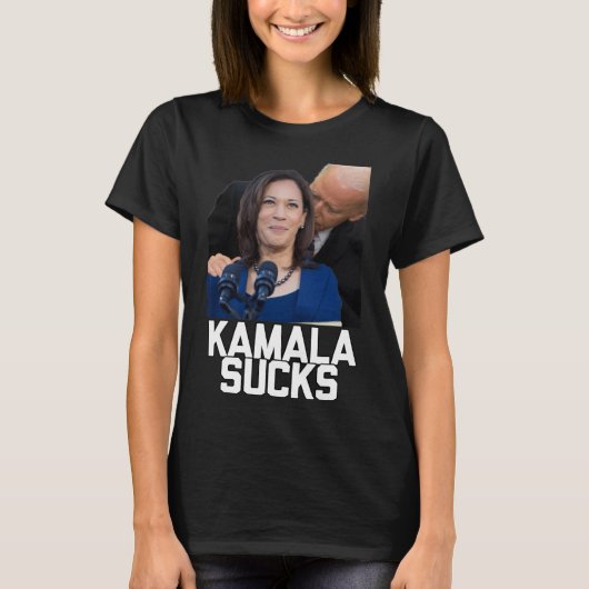 カマラハリス大統領選挙2024トランプHallow Tシャツ (正面)