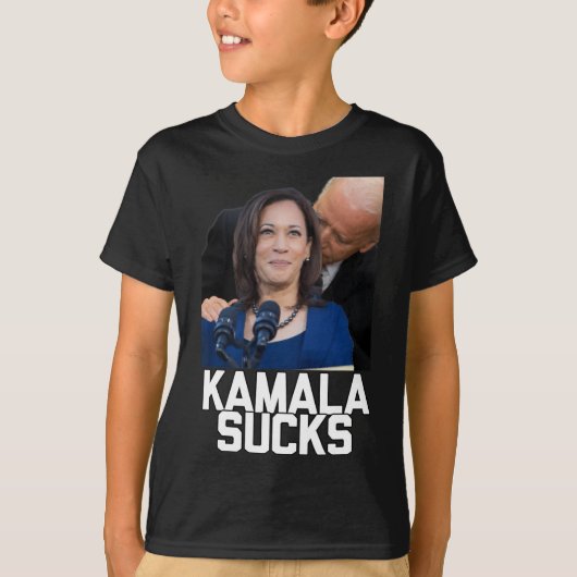 カマラハリス大統領選挙2024トランプHallow Tシャツ (正面)