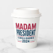 カマラハリス大統領2024投票民主党員 紙コップ (正面)