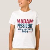 カマラハリス大統領2024投票民主党員 Tシャツ (正面)