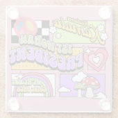 カマラハリス女性大統領就任式 ガラスコースター (裏面)