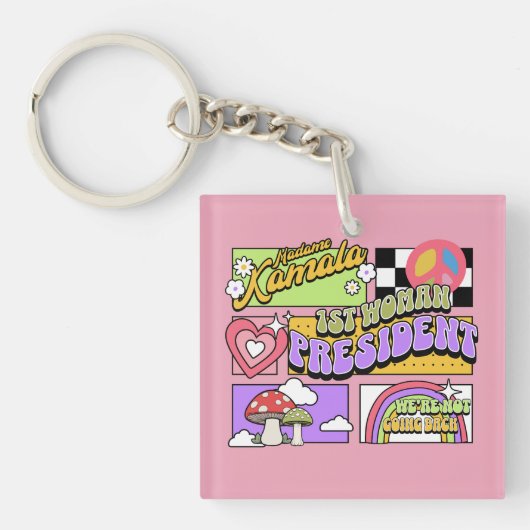 カマラハリス女性大統領就任式 キーホルダー (正面)