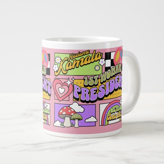 カマラハリス女性大統領就任式 ジャンボコーヒーマグカップ (正面右)