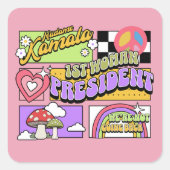 カマラハリス女性大統領就任式 スクエアシール (正面)