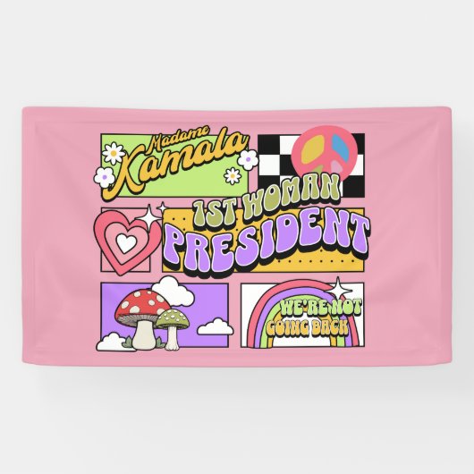 カマラハリス女性大統領就任式 横断幕 (横)