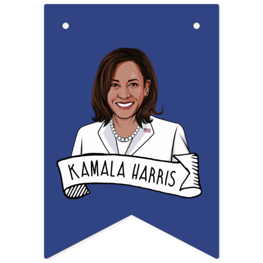 カマラハリス就任式 バンティングフラッグ (第1の旗)