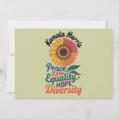 カマラハリス平和愛の平等の希望の多様性 招待状 (正面)
