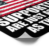 カマラハリス愚かなジョーク米国国旗おもしろい ポスター (角)