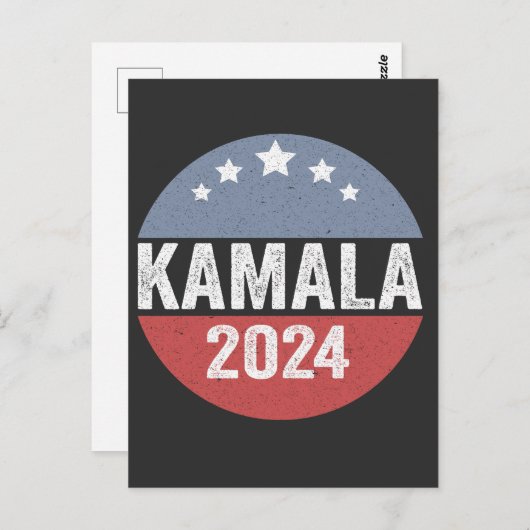 カマラハリス民主党大統領選挙ギフト ポストカード (正面/裏面)