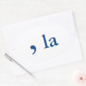 カマラハリス発音 楕円形シール (封筒)