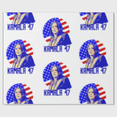 カマラハリス社長47 ラッピングペーパー (フラット)