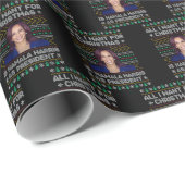 カマラハリス社長 | ハリスクリスマス ラッピングペーパー (ロールコーナー)