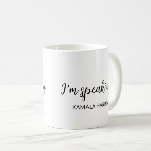 カマラハリス私は2024話年のマダム大統領 コーヒーマグカップ (正面右)