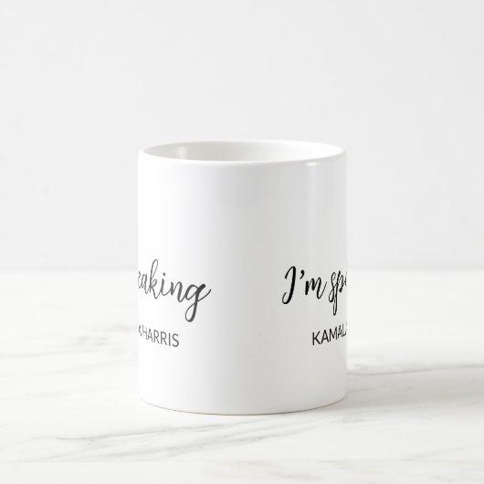 カマラハリス私は2024話年のマダム大統領 コーヒーマグカップ (中央)