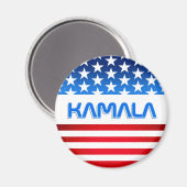 カマラハリス米国国旗のタイポグラフィに投票モダン マグネット (正面/裏面)