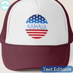 カマラハリス米国国旗の民主党員パーソナライズされた文字 キャップ