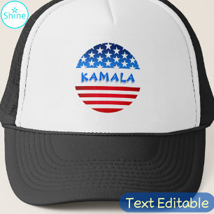 カマラハリス米国大統領旗カスタム文字 キャップ