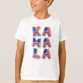 カマラハリス米大統領旗バルーンレター Tシャツ (正面)