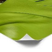 カマラハリス芸術的ポートレートグリーンバージョン ポスター (コーナー)