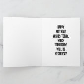 カマラハリス誕生日グリーティおもしろいング カード (内部)