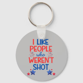 カマラハリス選挙おもしろいアンチ – トランプ赤&青 キーホルダー