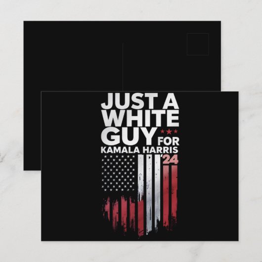 カマラハリス選挙の白人2024年 ポストカード (正面/裏面)