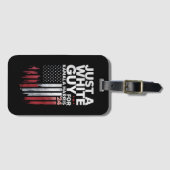 カマラハリス選挙の白人2024年 ラゲッジタグ (正面横)