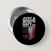 カマラハリス選挙の白人2024年 缶バッジ (正面&裏面)