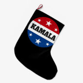 カマラハリス選挙区2024V ラージクリスマスストッキング (正面 (吊り時))