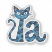 カマラハリス選挙子供のないキャットレディ シール (正面)