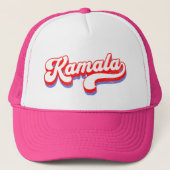 カマラハリス2024かわいい2024選挙ホットピンク キャップ (正面)