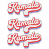 カマラハリス2024かわいい2024選挙ホットピンク シール (正面)