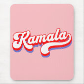 カマラハリス2024かわいい2024選挙ホットピンク マウスパッド (正面)