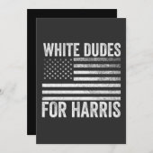 カマラハリス2024のホワイトダデス サンキューカード (正面/裏面)