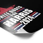 カマラハリス2024のホワイトダデス フォトプリント            (角)