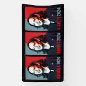 カマラハリス2024アートポップ・アートの歴史屋外 横断幕 (縦)