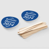 カマラハリス2024カスタム文字オーナメントブルー ハンドファン (組立なし)