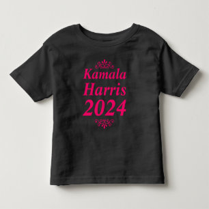 カマラハリス2024カスタム文字&カラーオーナメント トドラーTシャツ